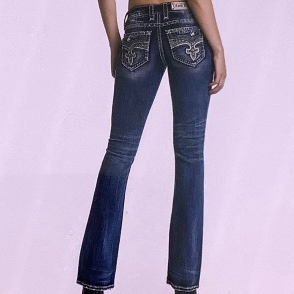 Rock Revival Yui Boot Embroidered Rhinestones Size 34